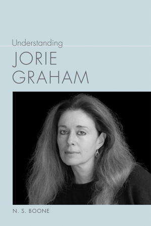 Inset photograph of a woman with long hair, wearing dangle earrings on a pale blue background. Gray title above and author name below.