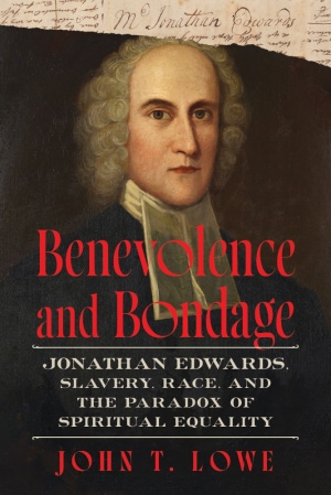 Portrait of a man in a dark jacket, white collar, and curled wig, with a handwritten letter in upper background. Red title and author name below.